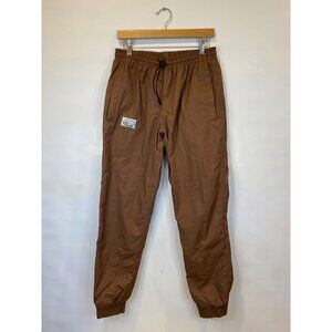 Just Another Fisherman Medium Brown Windbreaker Style Jogger Pant EUC